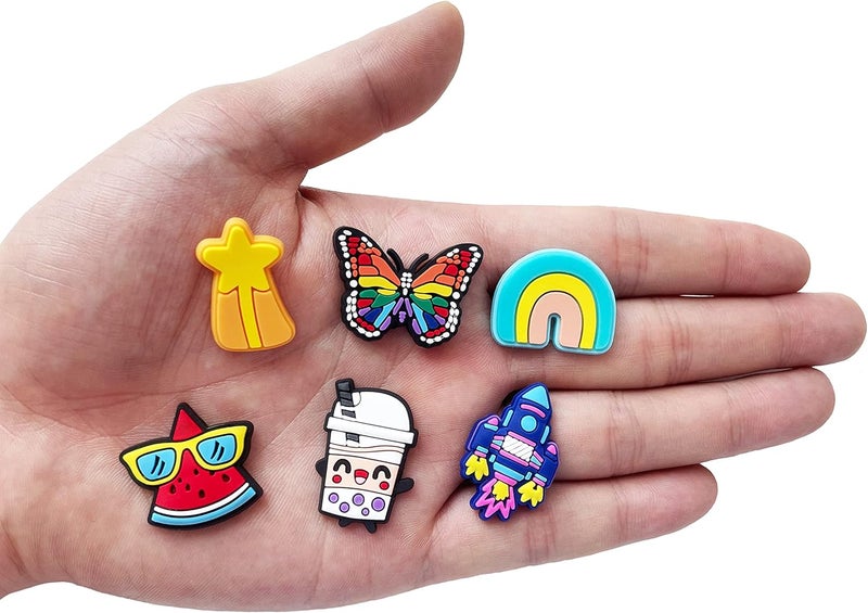 Harnya Lot of 30 50 100pcs Random Different Shoe Charms for Shoe Decoration - Image 2